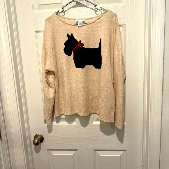 For The Republic Tops - For The Republic Scottish Terrier Shirt Size Large.